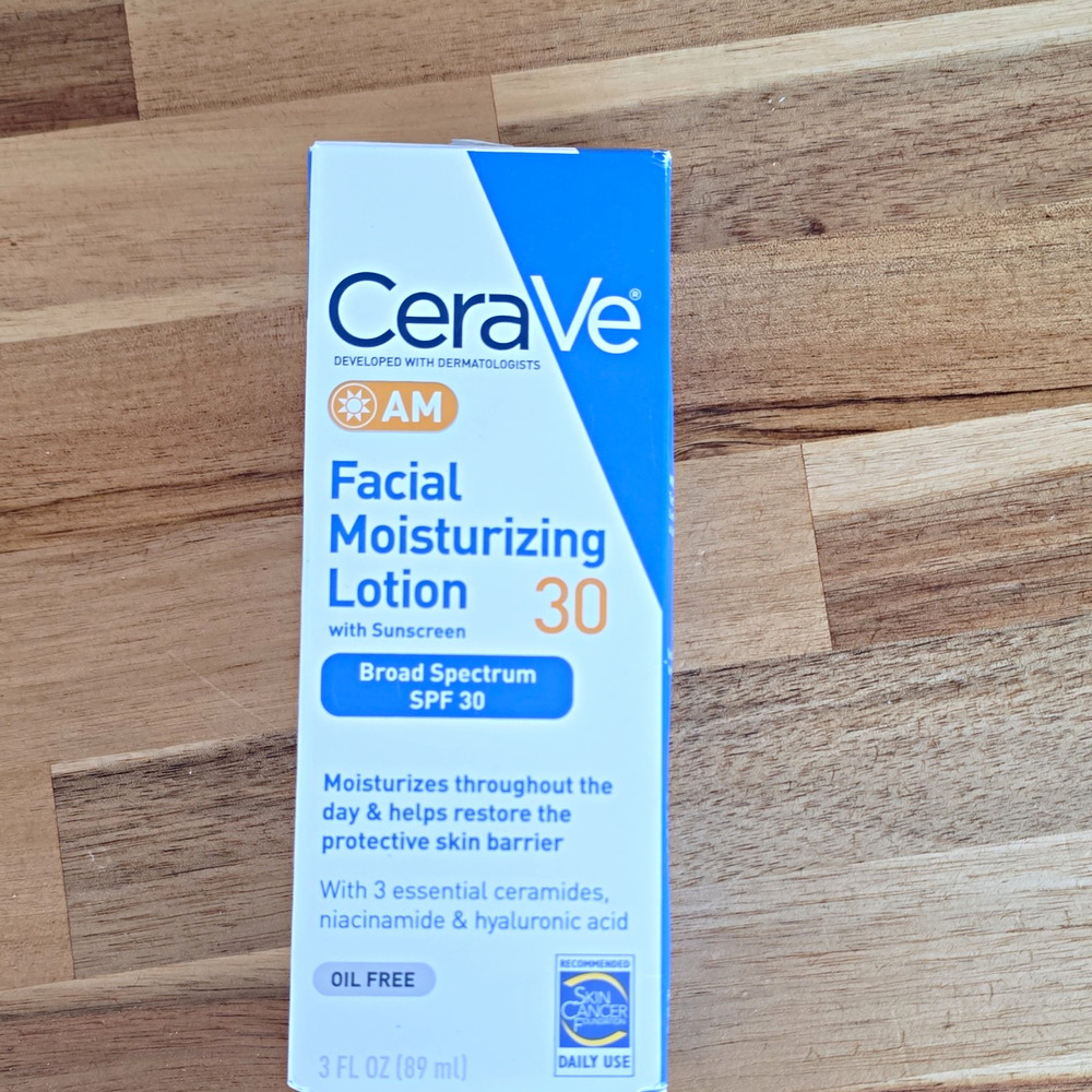 CeraVe AM Facial Moisturizing Lotion SPF 30 Broad Spectrum Oil-Free 3 fl oz